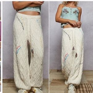 ❤️POL “ Destin 2 “ POL Berber Pants with Cable Knit Pattern PANTS ONLY  67